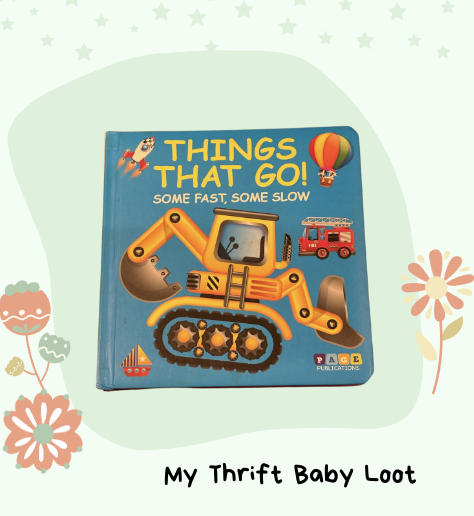 Preloved book about vehicles for toddlers
